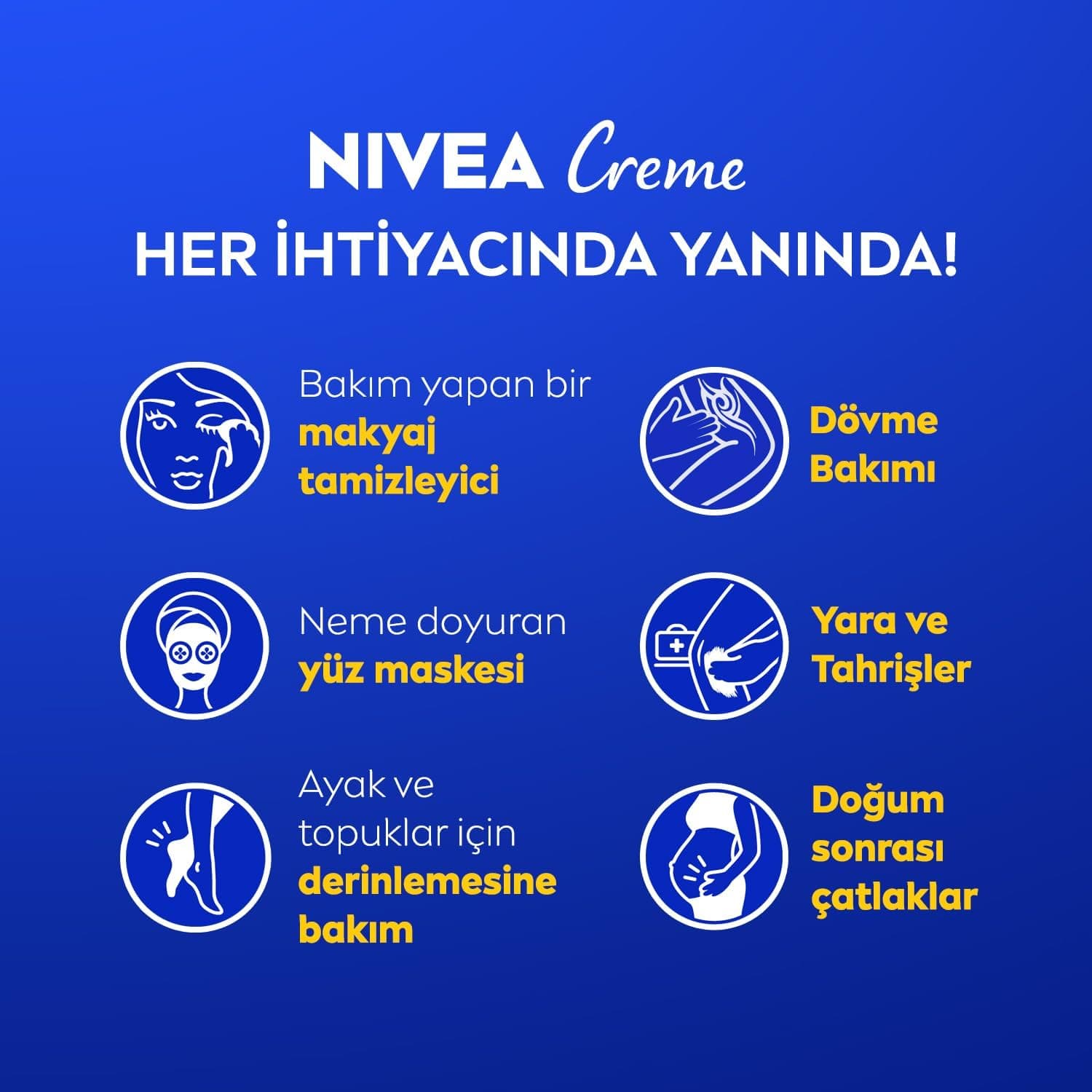 کرم مرطوبکننده NIVEA Creme 75 ml با محافظت و مراقبت برای همه انواع پوست کرم مرطوبکننده NIVEA Creme 75 ml با محافظت و مراقبت برای همه انواع پوست