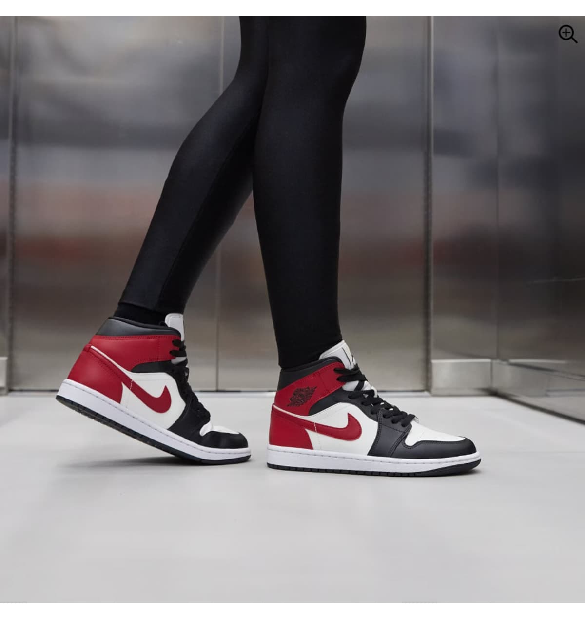 کفش ورزشی Nike Air Jordan 1 Mid Bred Toe (W) کفش ورزشی Nike Air Jordan 1 Mid Bred Toe (W)