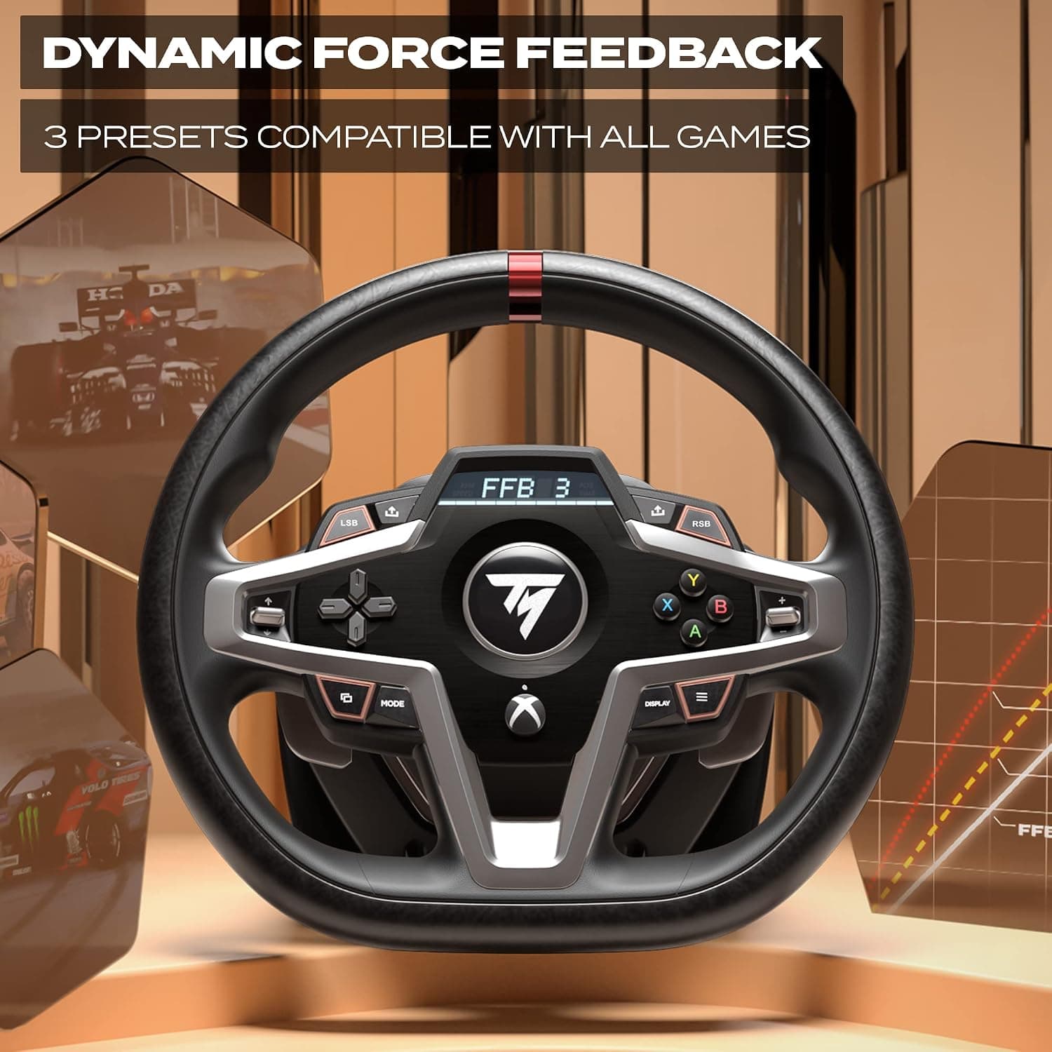 فرمان مسابقهای Thrustmaster Force Feedback مدل T248 برای Xbox Series X|S/Xbox One/PC فرمان مسابقهای Thrustmaster Force Feedback مدل T248 برای Xbox Series X|S/Xbox One/PC