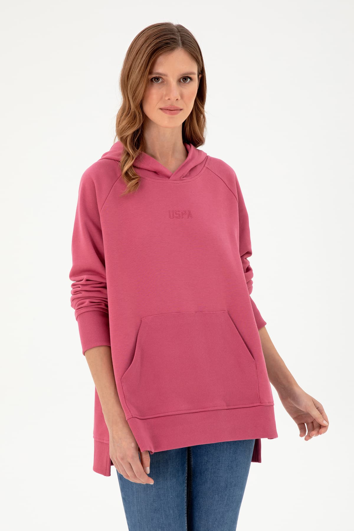 سویشرت زنانه کلاهدار صورتی U.S. Polo Assn. مدل 50296944-VR167 سویشرت زنانه کلاهدار صورتی U.S. Polo Assn. مدل 50296944-VR167