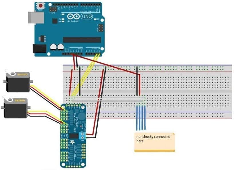 ماژول درایور موتور سروو HiLetgo مدل PCA9685، 16 کاناله 12-Bit PWM، مناسب Arduino، بسته 2 عددی ماژول درایور موتور سروو HiLetgo مدل PCA9685، 16 کاناله 12-Bit PWM، مناسب Arduino، بسته 2 عددی