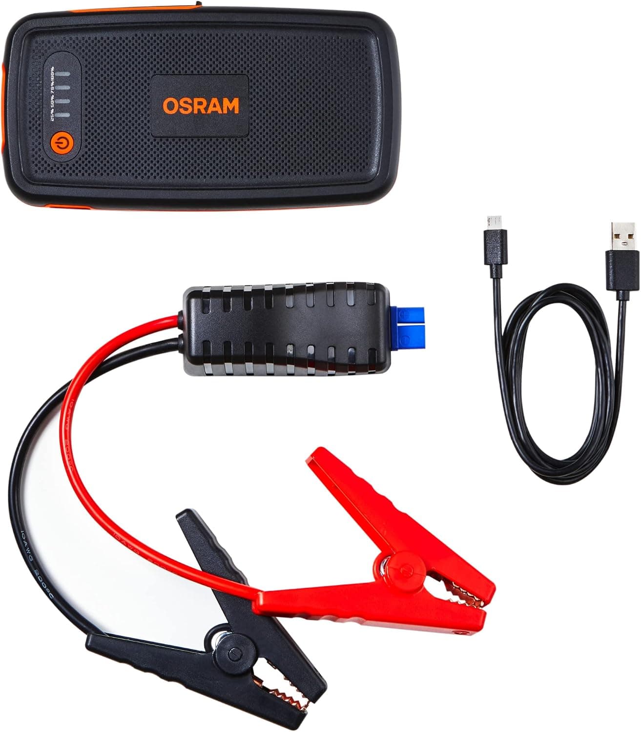 جامپاستارتر خودرو Osram لیتیومی با پاوربانک 6000mAh و جریان 500A مدل Batterystart200 جامپاستارتر خودرو Osram لیتیومی با پاوربانک 6000mAh و جریان 500A مدل Batterystart200