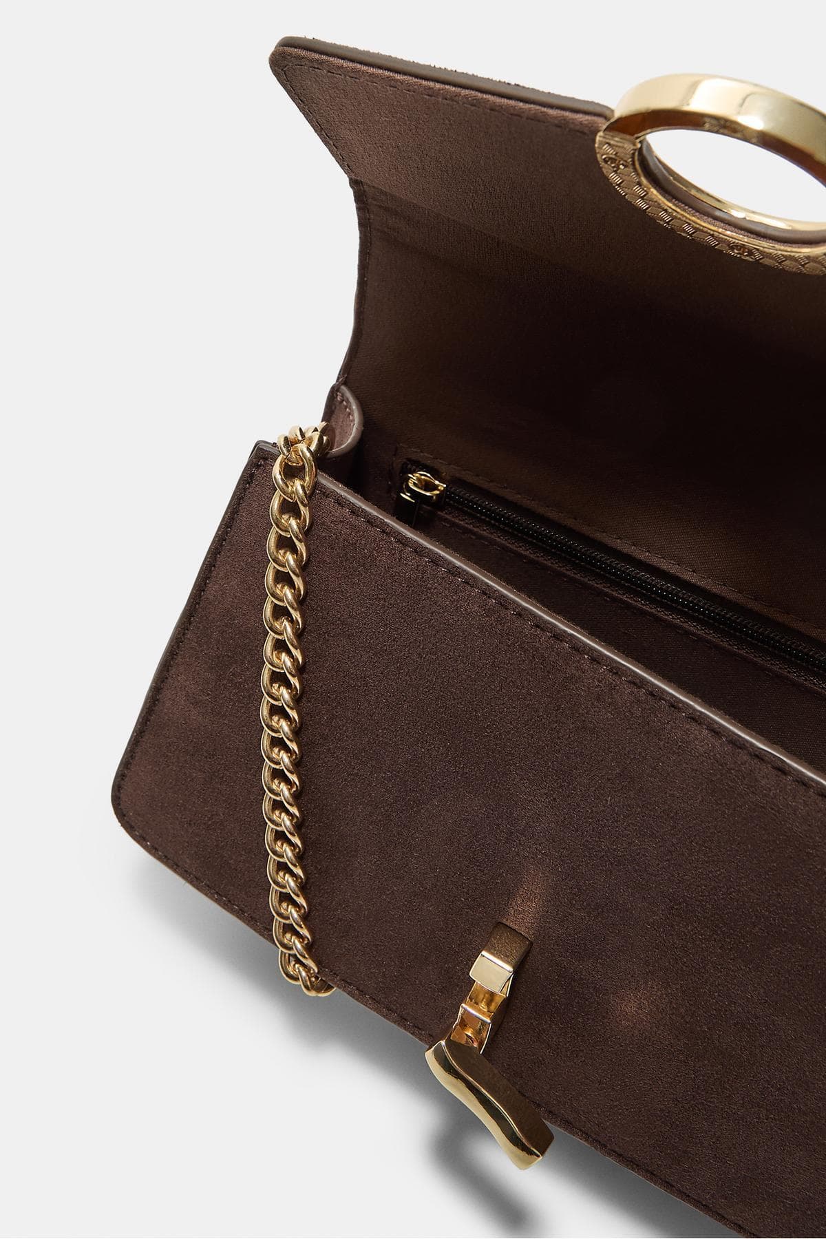 کیف پستچی زنانه Stradivarius با روپوش گرد کیف پستچی زنانه Stradivarius با روپوش گرد