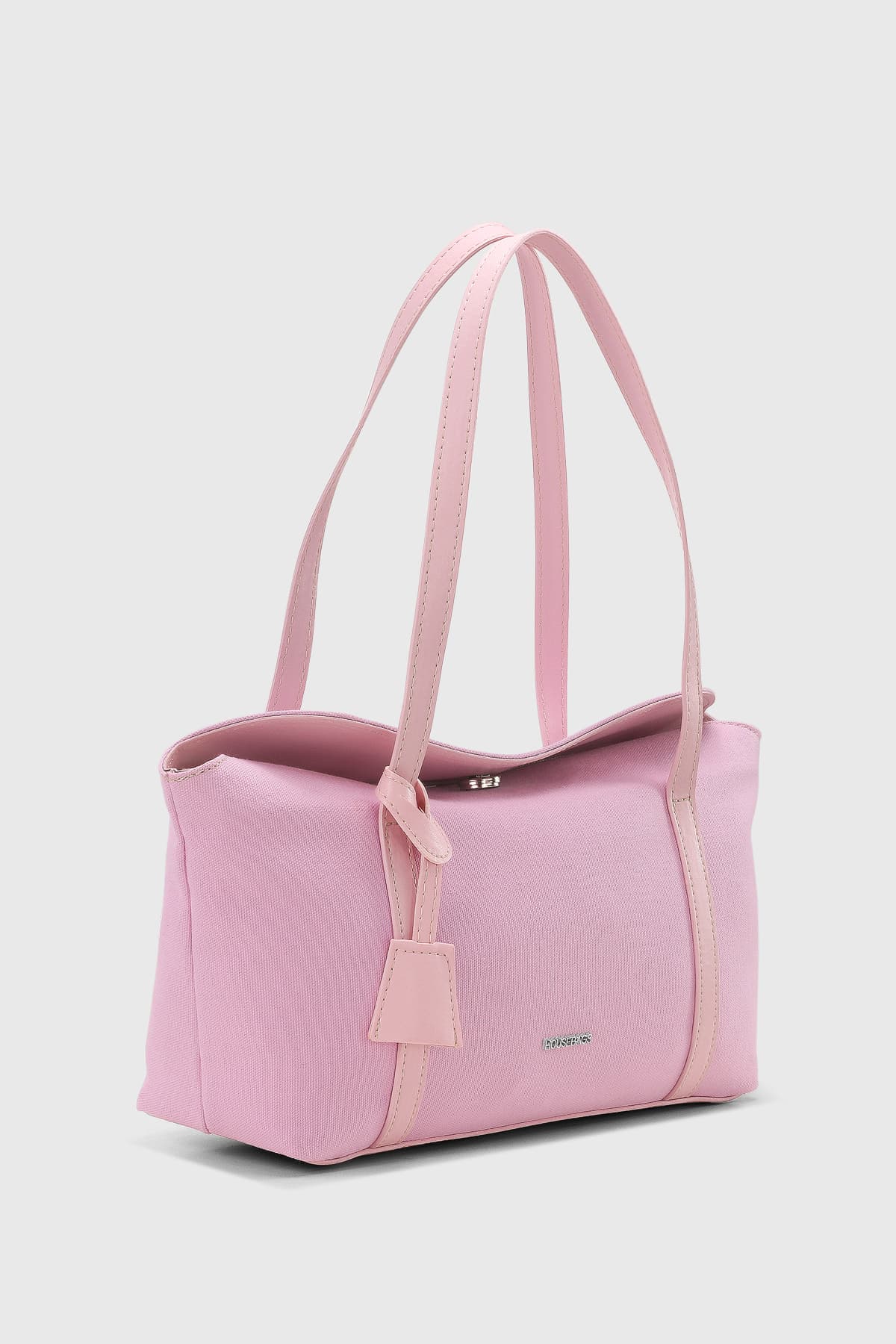 کیف دوشی زنانه Housebags کانواس صورتی با درب بولینگ مدل 270 کیف دوشی زنانه Housebags کانواس صورتی با درب بولینگ مدل 270