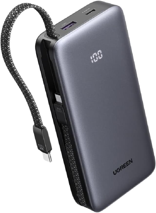 پاوربانک Ugreen مدل PB528 با ظرفیت 20000mAh و توان 30W همراه با کابل USB-C خاکستری پاوربانک Ugreen مدل PB528 با ظرفیت 20000mAh و توان 30W همراه با کابل USB-C خاکستری