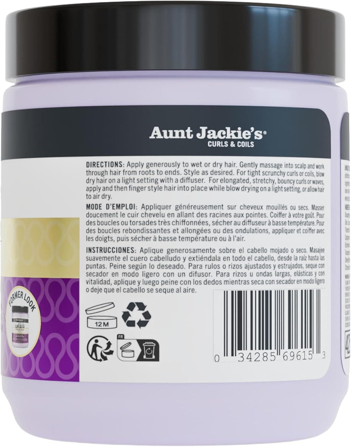 کاستارد حالتدهنده فرِ مو Aunt Jackie's Curl La La با رایحه میوهای 426g کاستارد حالتدهنده فرِ مو Aunt Jackie's Curl La La با رایحه میوهای 426g