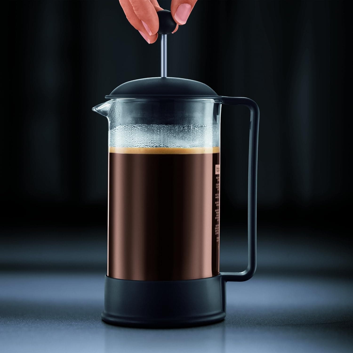 کافی پرس Bodum فیلتر ثابت فولاد ضدزنگ 0.35 لیتری مشکی مدل Brazıl کافی پرس Bodum فیلتر ثابت فولاد ضدزنگ 0.35 لیتری مشکی مدل Brazıl
