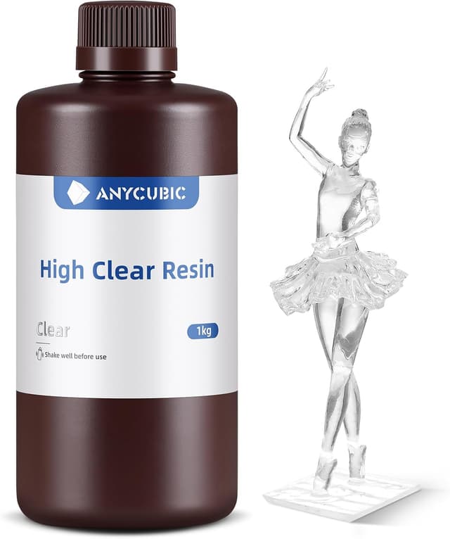 رزین پرینتر سه بعدی ANYCUBIC شفاف High Clear 1000g رزین پرینتر سه بعدی ANYCUBIC شفاف High Clear 1000g