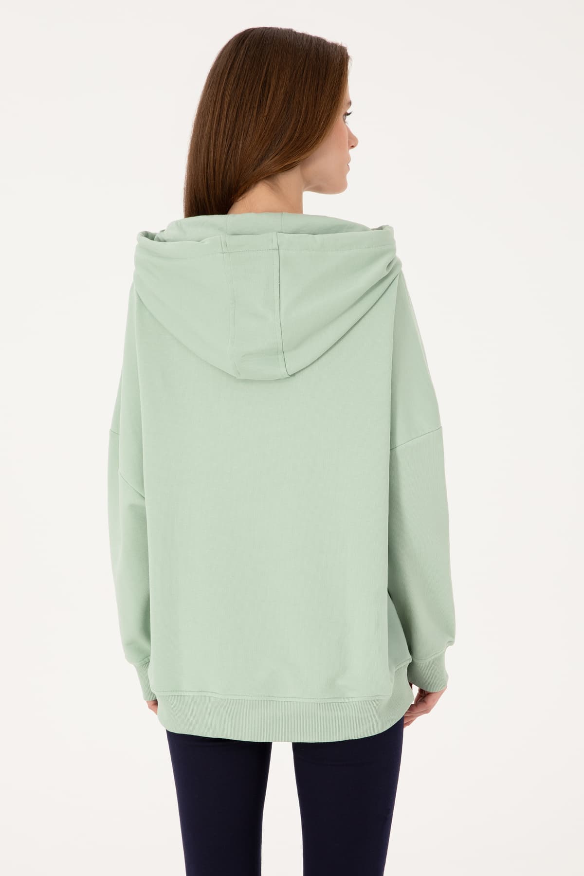 سوئیشرت زنانه U.S. Polo Assn. کاپوشوندار سبز آبی بیسیک مدل 50297324-VR048 سوئیشرت زنانه U.S. Polo Assn. کاپوشوندار سبز آبی بیسیک مدل 50297324-VR048