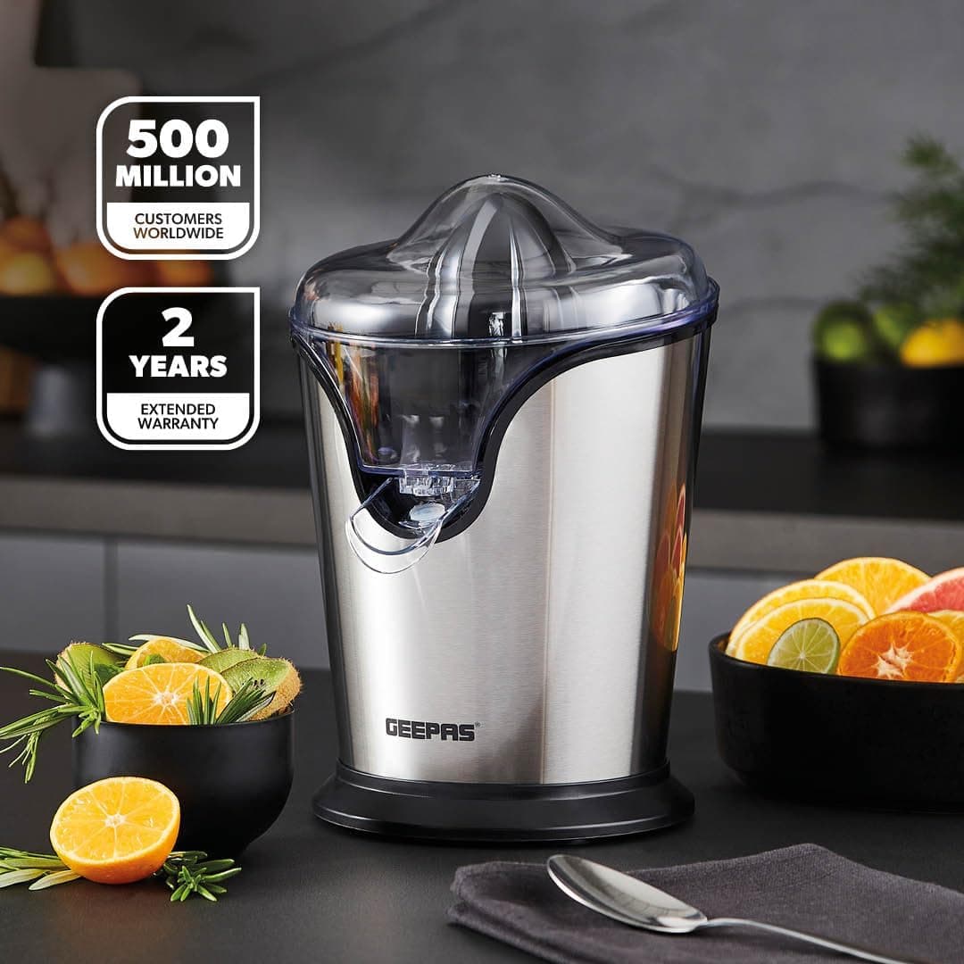 آبمیوهگیری برقی مرکبات Geepas استیل برسخورده 100 وات مدل GCJ46013UK آبمیوهگیری برقی مرکبات Geepas استیل برسخورده 100 وات مدل GCJ46013UK