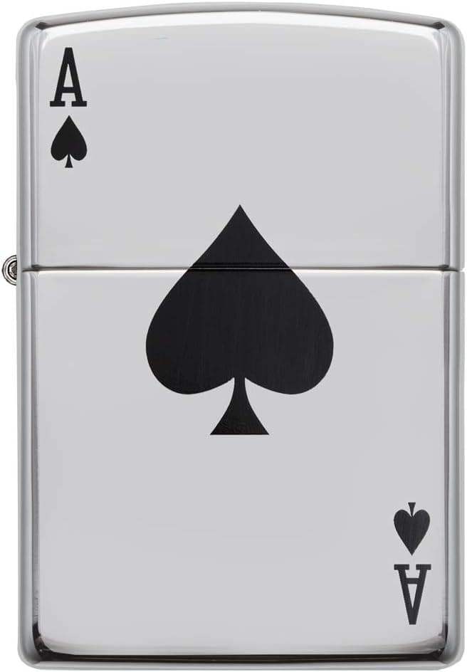 فندک Zippo نقرهای مدل 24011-250 A Lucky Ace فندک Zippo نقرهای مدل 24011-250 A Lucky Ace