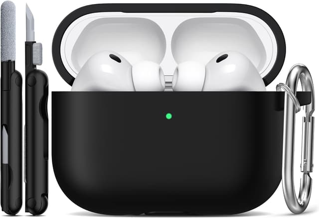 قاب R-fun سیلیکونی نرم مدل AirPods Pro 3 مشکی قاب R-fun سیلیکونی نرم مدل AirPods Pro 3 مشکی
