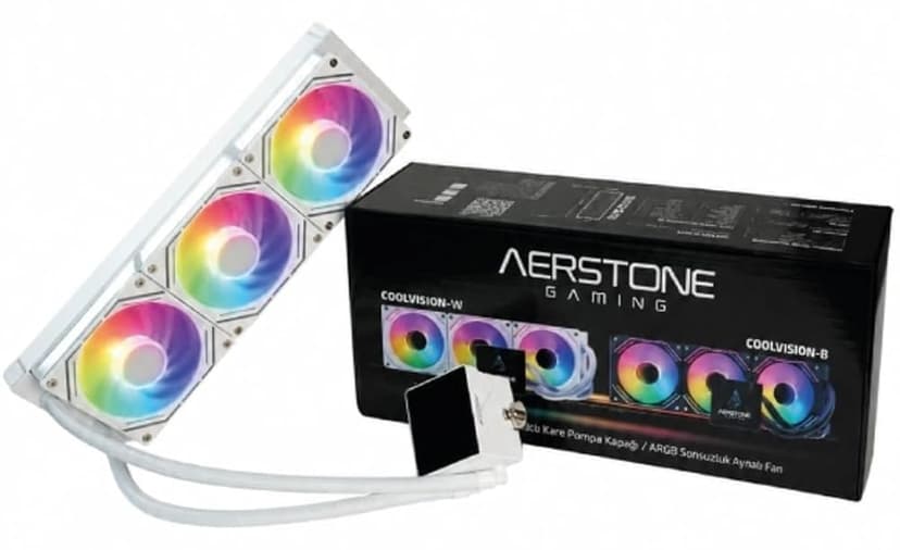 خنککننده مایع 360mm سازگار با INTEL و AMD Aerstone با صفحهنمایش LCD مدل Coolvision سفید خنککننده مایع 360mm سازگار با INTEL و AMD Aerstone با صفحهنمایش LCD مدل Coolvision سفید