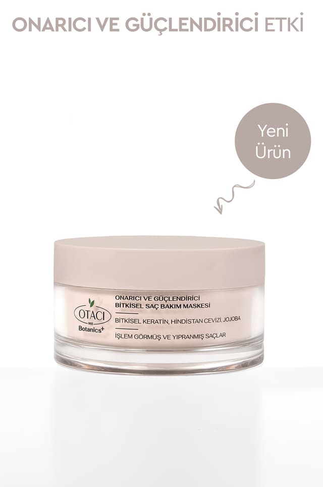 ماسک مراقبت از موی گیاهی برای موهای تحت درمان و آسیبدیده Otacı ترمیمکننده و تقویتکننده ماسک مراقبت از موی گیاهی برای موهای تحت درمان و آسیبدیده Otacı ترمیمکننده و تقویتکننده