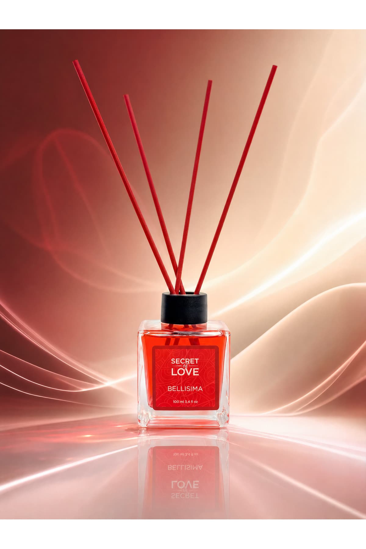 خوشبوکننده اتاق SECRET OF LOVE چوب بامبو شیشهای مدل Bellisima 100 ml خوشبوکننده اتاق SECRET OF LOVE چوب بامبو شیشهای مدل Bellisima 100 ml