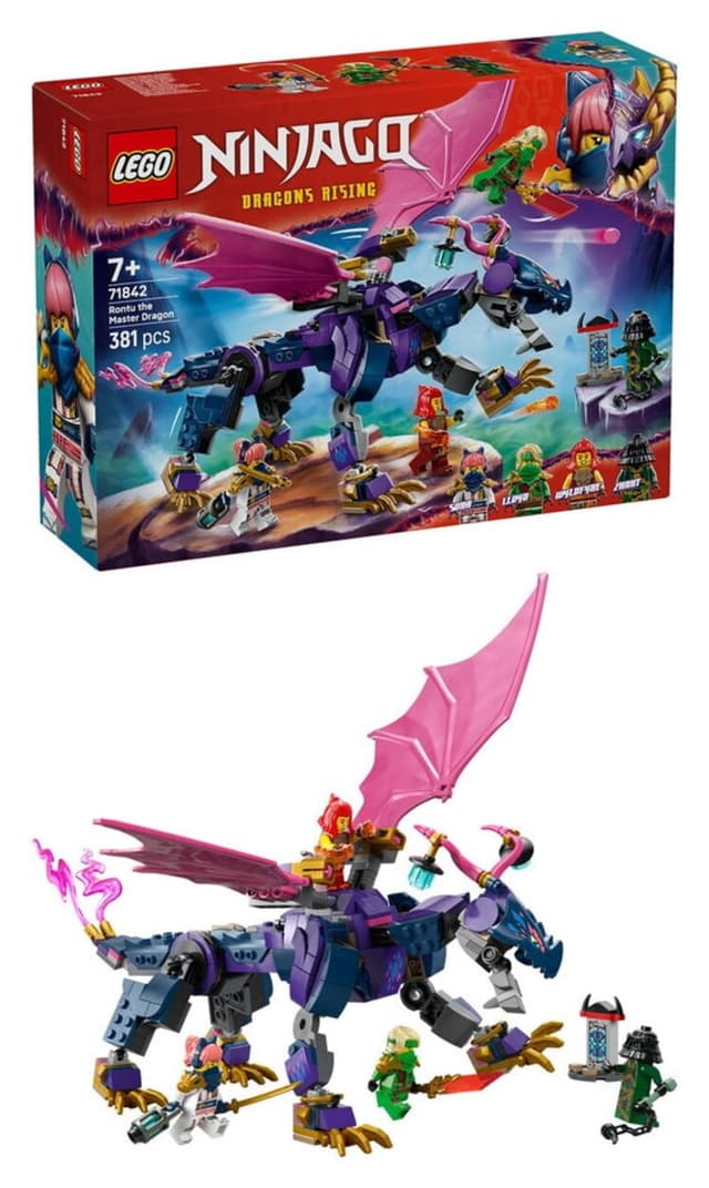 لگو Ninjago The Great Dragon Rontu مدل 71842 381 قطعه چندرنگ لگو Ninjago The Great Dragon Rontu مدل 71842 381 قطعه چندرنگ
