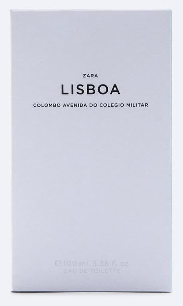عطر مردانه Zara ادو تویلت Lisboa Colombo Avenida Do Colegio Militar 100ml مدل P461S8764 عطر مردانه Zara ادو تویلت Lisboa Colombo Avenida Do Colegio Militar 100ml مدل P461S8764