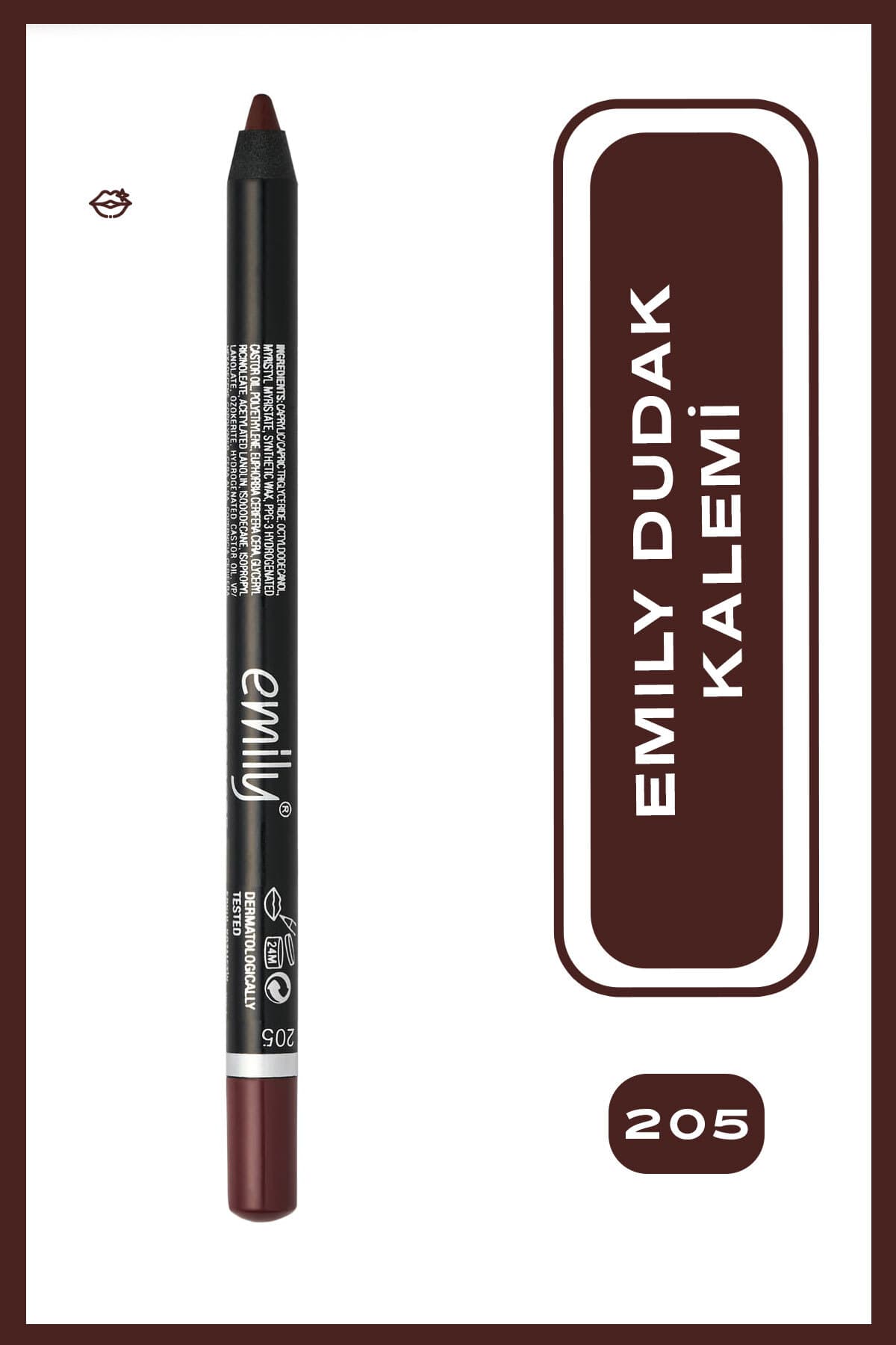 مداد لب Golden Rose ماندگار مدل Emily 205 مداد لب Golden Rose ماندگار مدل Emily 205