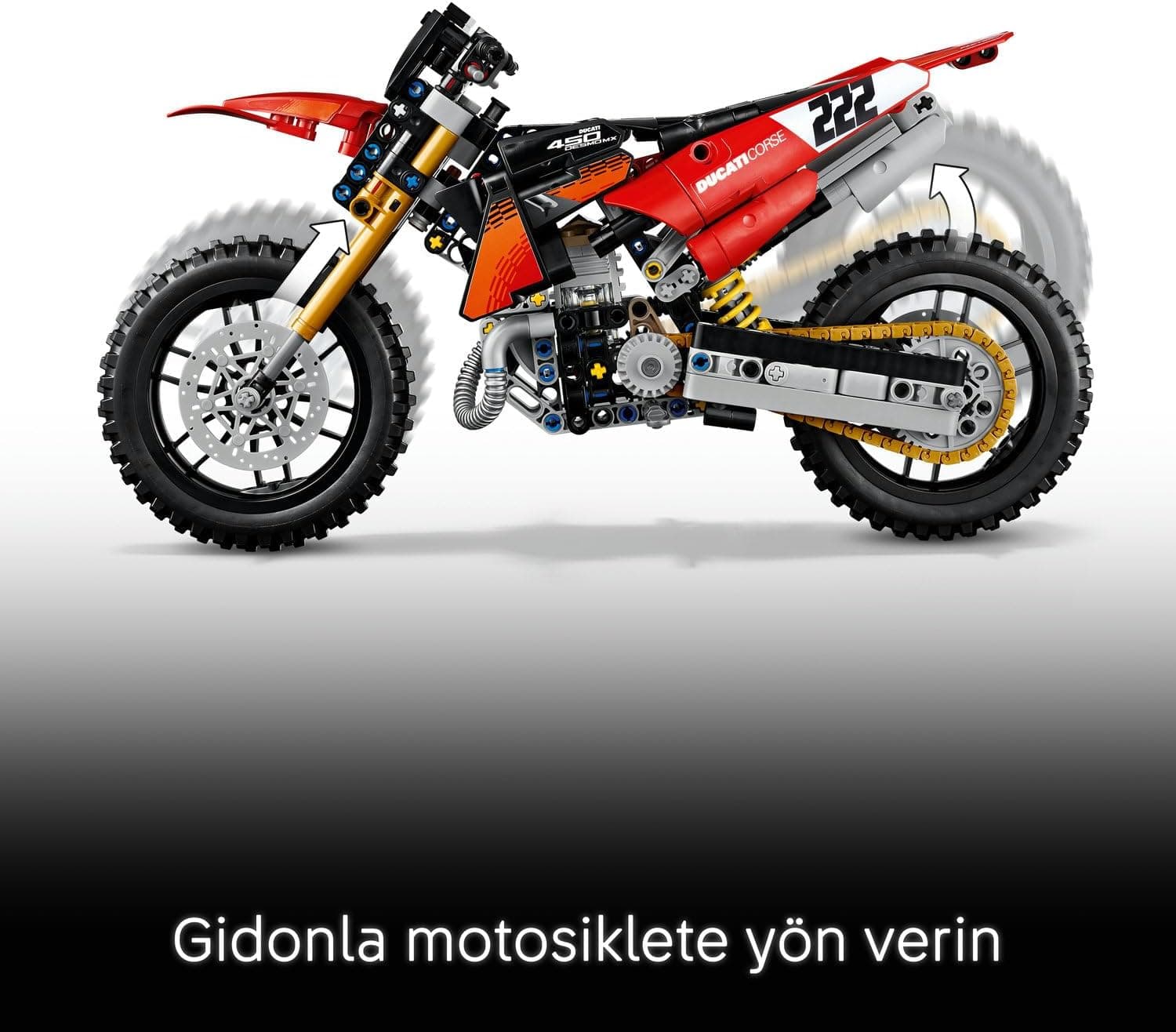 لگو Technic Ducati Desmo450 MX Factory موتورسیکلت مدل 42238 لگو Technic Ducati Desmo450 MX Factory موتورسیکلت مدل 42238