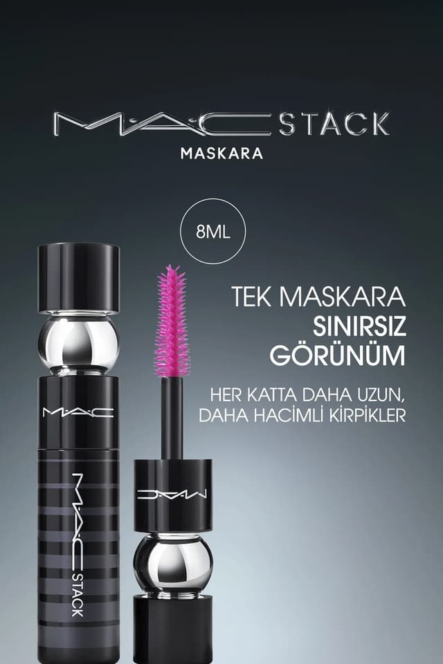 ریمل Mac با برس بزرگ و اثر فرکنندگی، بلندکنندگی و حجمدهندگی مدل Macstack 8ml ریمل Mac با برس بزرگ و اثر فرکنندگی، بلندکنندگی و حجمدهندگی مدل Macstack 8ml