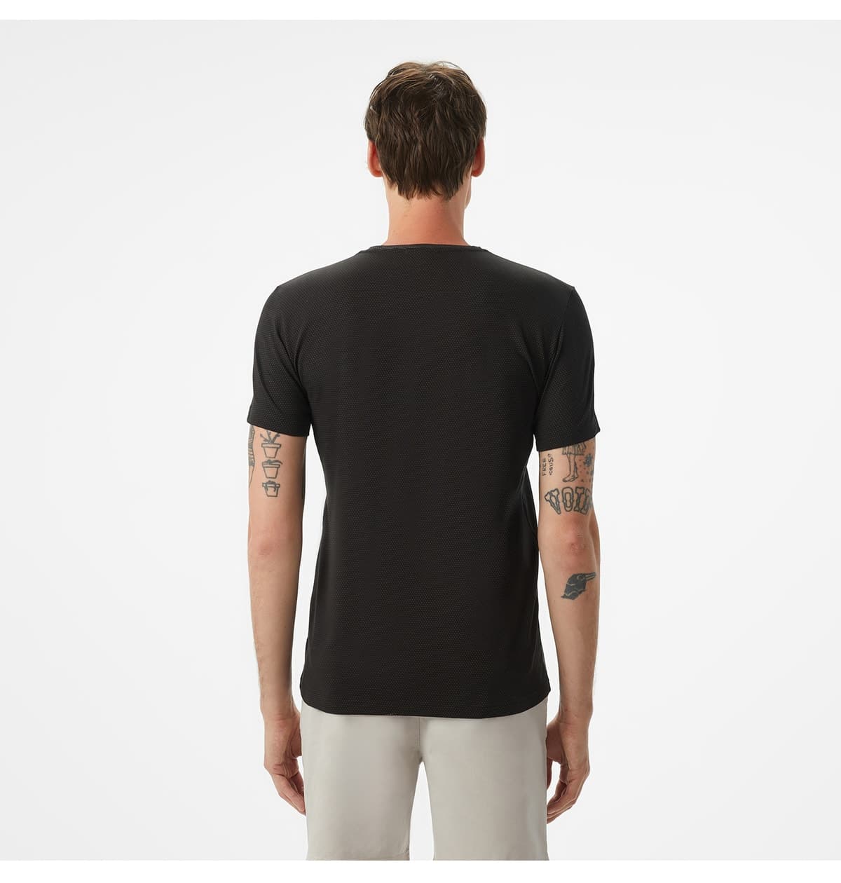 تیشرت مردانه Lacoste فیت اسلیم یقه گرد مشکی تیشرت مردانه Lacoste فیت اسلیم یقه گرد مشکی