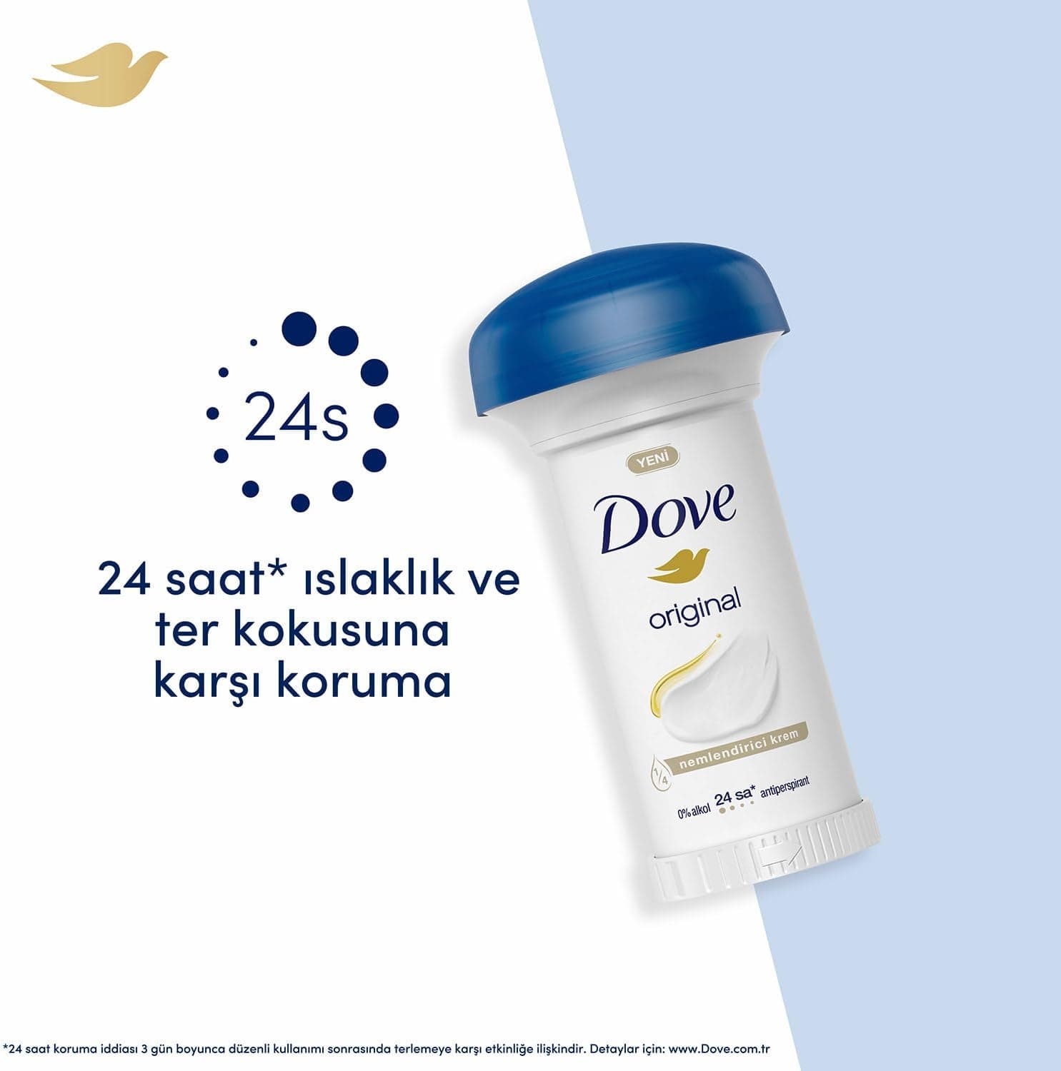دئودورانت استیکی زنانه Dove Original حاوی 1/4 کرم مرطوبکننده 50 ml دئودورانت استیکی زنانه Dove Original حاوی 1/4 کرم مرطوبکننده 50 ml