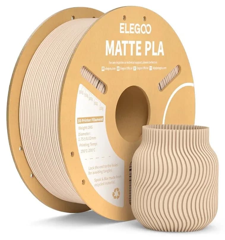 فیلامنت ELEGOO PLA مات رنگ بژ فیلامنت ELEGOO PLA مات رنگ بژ