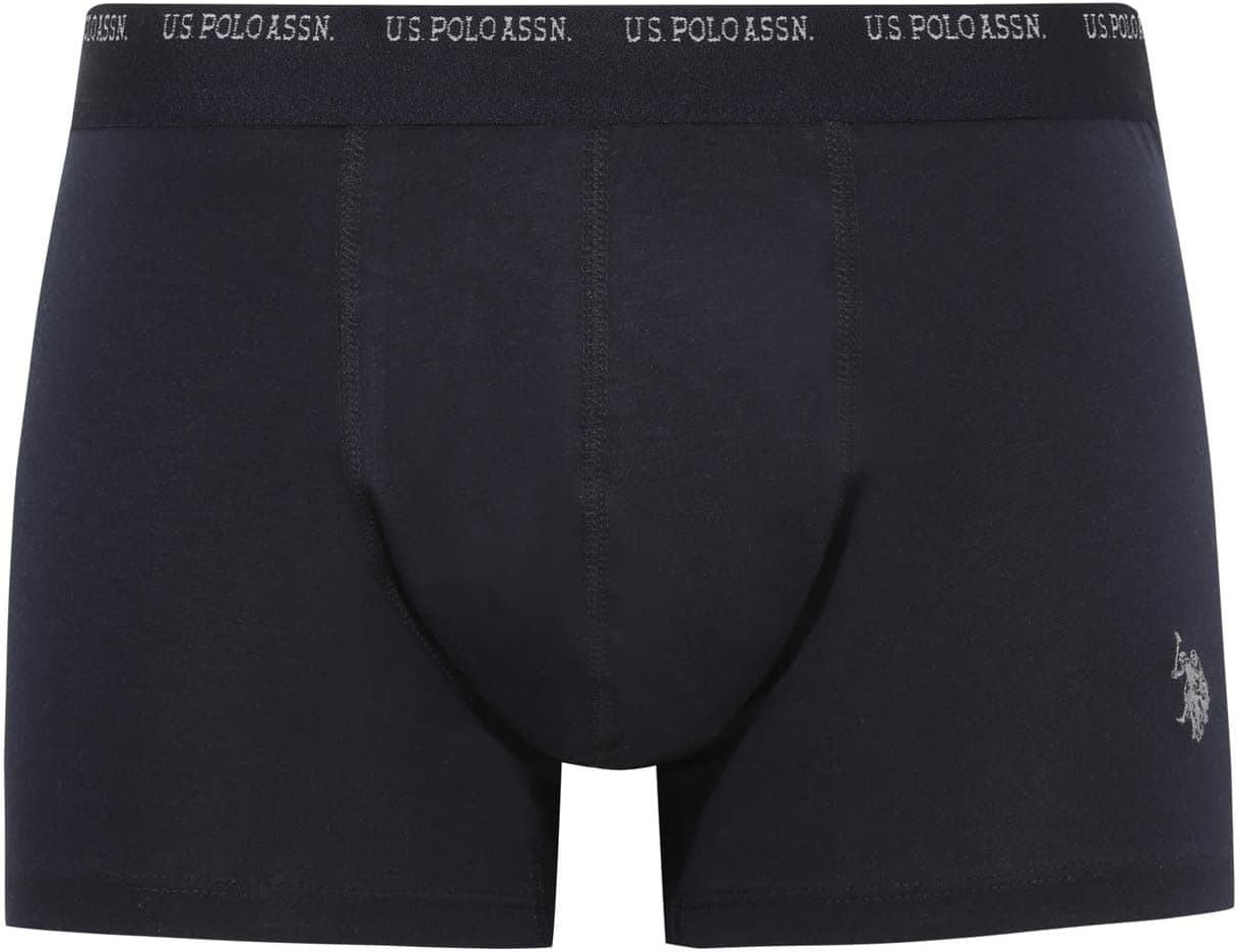 شورت باکسر مردانه U.S. POLO ASSN. سهتایی سرمهای-آبی ساکس-خاکستری آنتراسیت ملانژ شورت باکسر مردانه U.S. POLO ASSN. سهتایی سرمهای-آبی ساکس-خاکستری آنتراسیت ملانژ