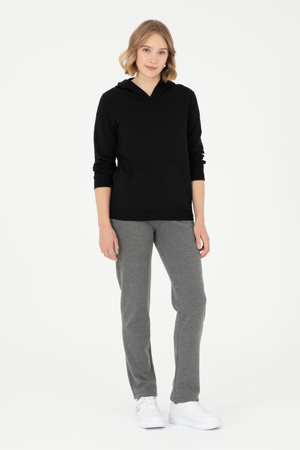 سویشرت زنانه U.S. Polo Assn. کلاهدار مشکی مدل 50296947-VR046 سویشرت زنانه U.S. Polo Assn. کلاهدار مشکی مدل 50296947-VR046