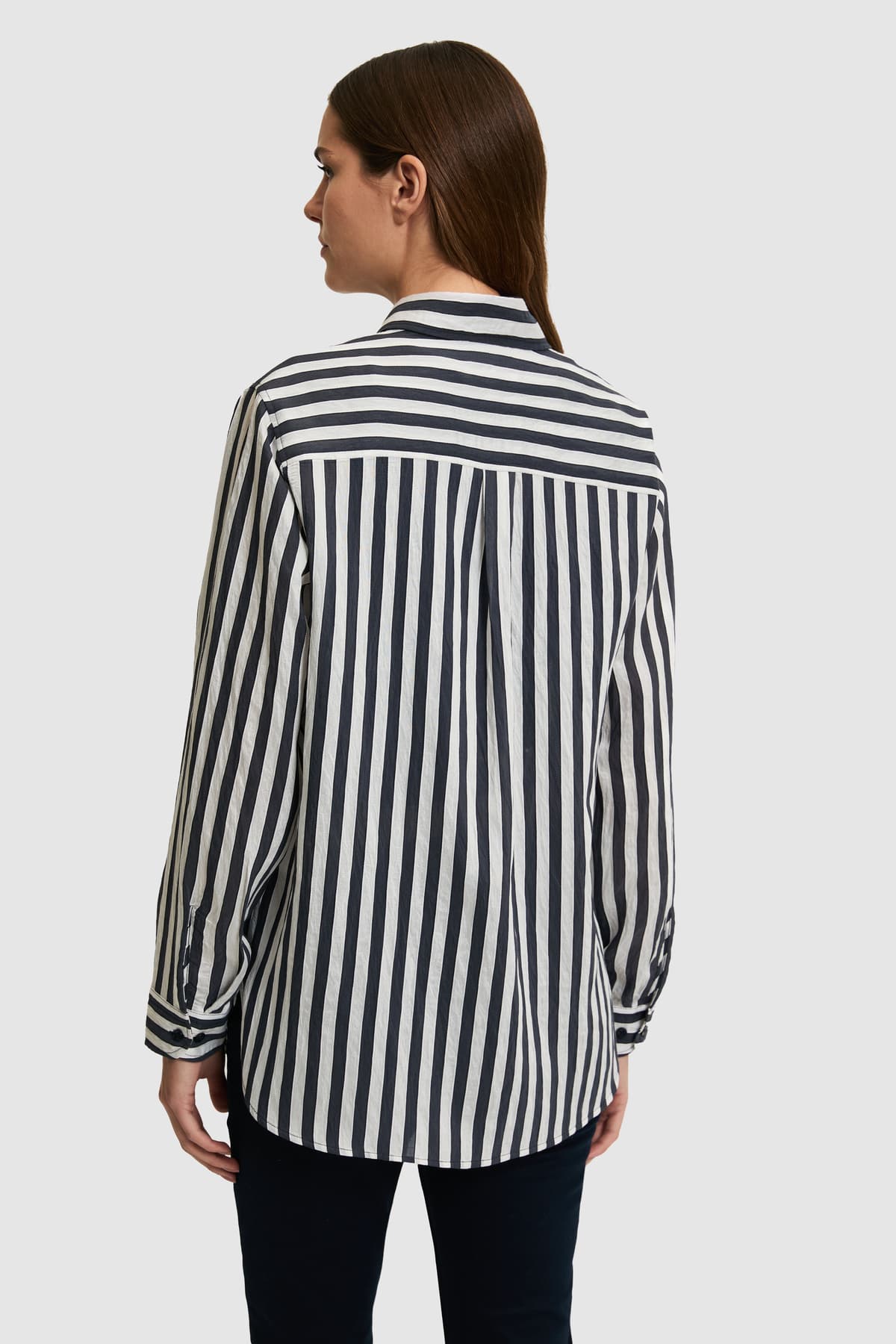 پیراهن زنانه U.S. Polo Assn. آستین بلند راهراه سرمهای مدل 50324736-VR033 پیراهن زنانه U.S. Polo Assn. آستین بلند راهراه سرمهای مدل 50324736-VR033