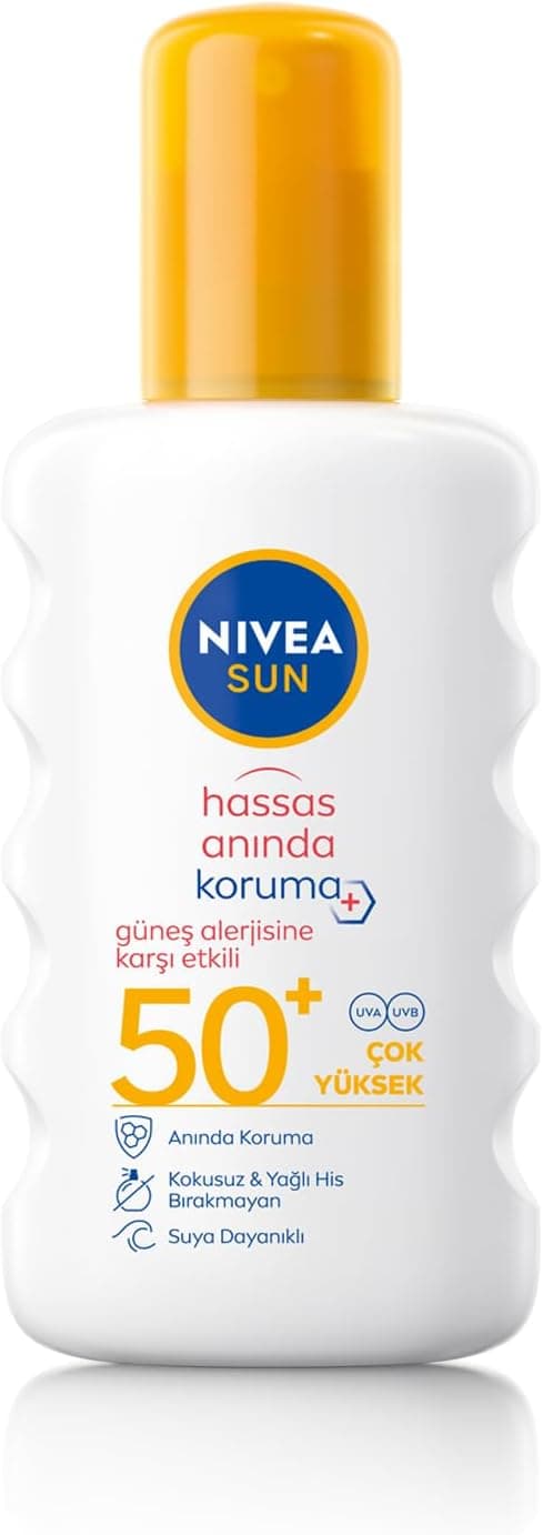 اسپری ضد آفتاب NIVEA SUN SPF50 مخصوص پوست حساس بدون بو 200ml اسپری ضد آفتاب NIVEA SUN SPF50 مخصوص پوست حساس بدون بو 200ml