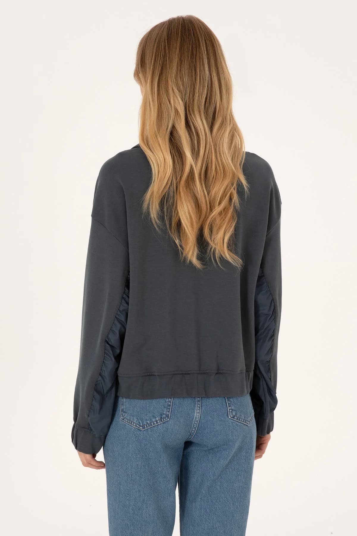 سویشرت زنانه U.S. Polo Assn. آنتراسیت یقه ایستاده مدل 50309429-VR006 سویشرت زنانه U.S. Polo Assn. آنتراسیت یقه ایستاده مدل 50309429-VR006