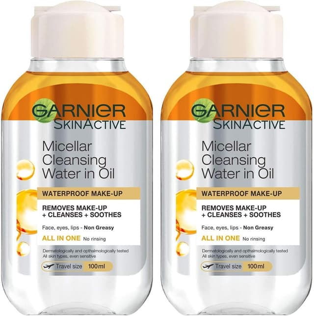 محلول پاککننده میسلار دو فاز Garnier مدل 100ml (بسته 2 عددی) محلول پاککننده میسلار دو فاز Garnier مدل 100ml (بسته 2 عددی)