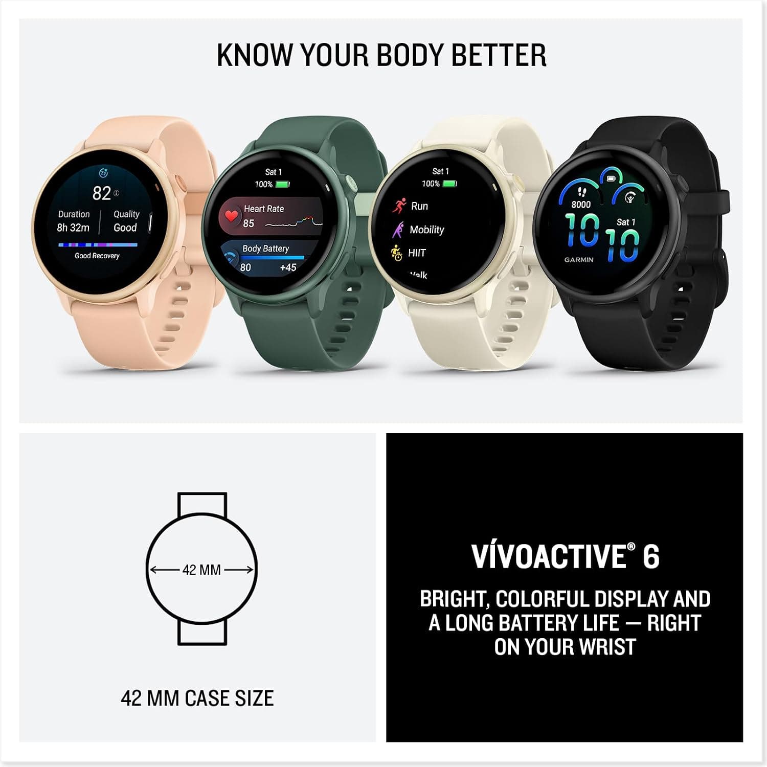 ساعت هوشمند Garmin مدل Vivoactive 6 سبز یشمی متالیک ساعت هوشمند Garmin مدل Vivoactive 6 سبز یشمی متالیک