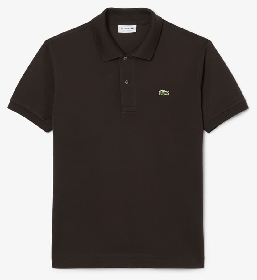 پولو مردانه Lacoste فیت کلاسیک قهوهای تیره مدل L.12.12 پولو مردانه Lacoste فیت کلاسیک قهوهای تیره مدل L.12.12