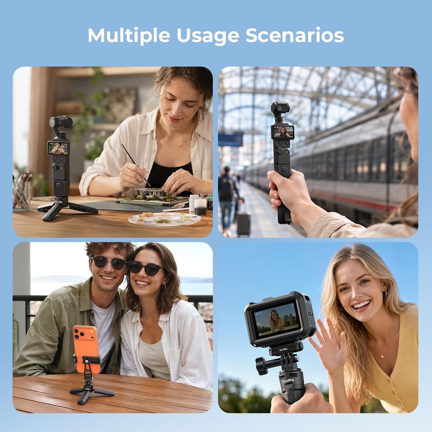 سهپایه مینی مناسب DJI Pocket 4P/4/3 و Insta360 Luna از SmallRig با بازشدن تکلمسی سهپایه مینی مناسب DJI Pocket 4P/4/3 و Insta360 Luna از SmallRig با بازشدن تکلمسی