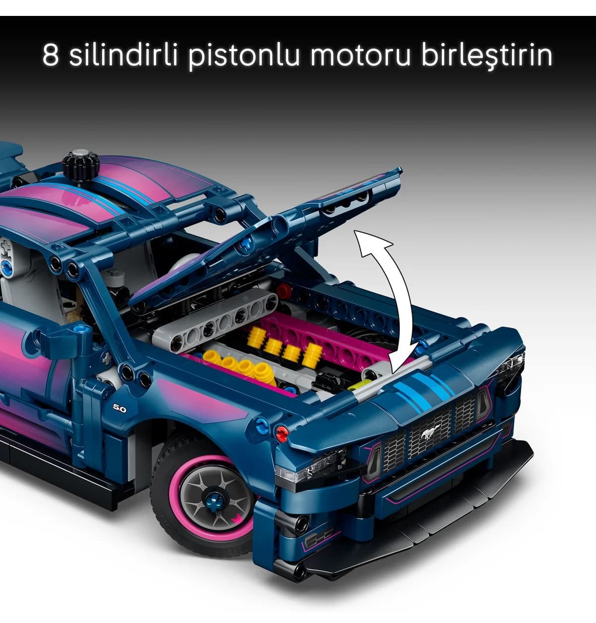 لگو Technic Ford Mustang GT ماشین ساختنی اصلاحشده مدل 42236 973 قطعه لگو Technic Ford Mustang GT ماشین ساختنی اصلاحشده مدل 42236 973 قطعه