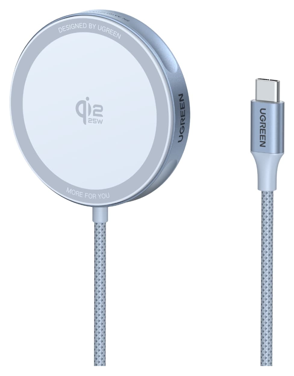 پد شارژ بیسیم مغناطیسی Ugreen MagFlow 25W سازگار MagSafe Qi2 مدل 55959 پد شارژ بیسیم مغناطیسی Ugreen MagFlow 25W سازگار MagSafe Qi2 مدل 55959