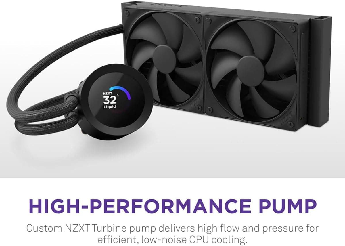 خنککننده مایع CPU NZXT Kraken Plus 280 رادیاتور 280mm LCD قابل شخصیسازی مشکی خنککننده مایع CPU NZXT Kraken Plus 280 رادیاتور 280mm LCD قابل شخصیسازی مشکی