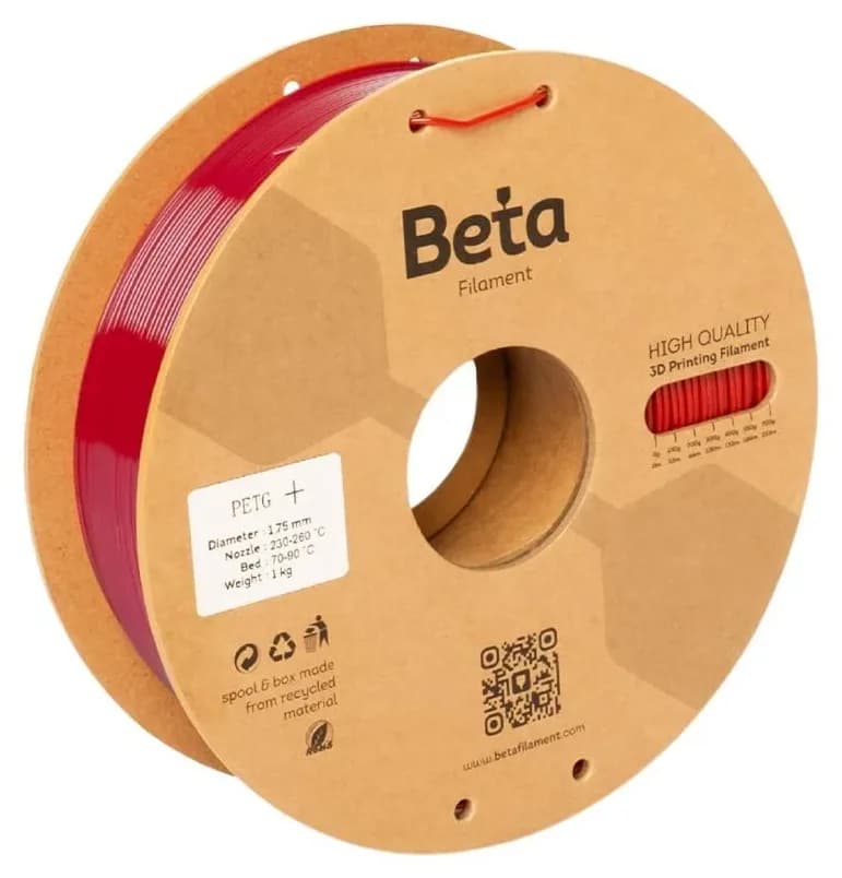 فیلامنت Beta Filament PETG+ قرمز فیلامنت Beta Filament PETG+ قرمز