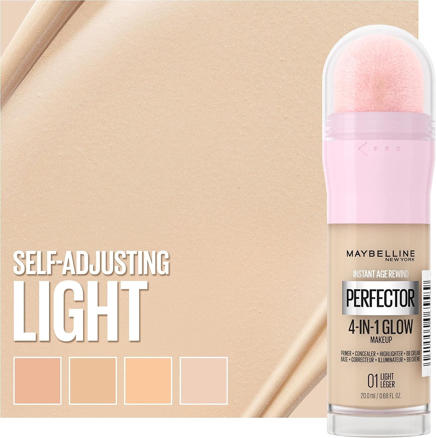 میکاپ درخشان 4 کاره MAYBELLINE رنگ Light مدل Instant Age Rewind میکاپ درخشان 4 کاره MAYBELLINE رنگ Light مدل Instant Age Rewind