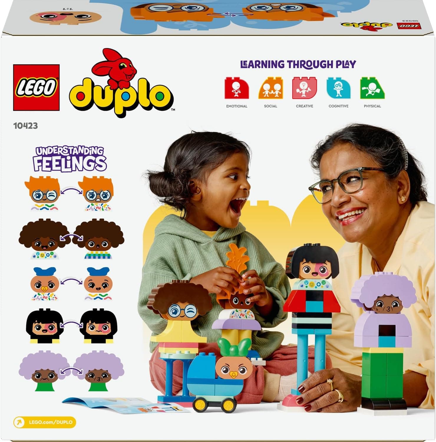 لگو DUPLO آموزشی کودکان 3 سال به بالا با آدمکهای احساسی قابل ساخت مدل 10423 (71 قطعه) لگو DUPLO آموزشی کودکان 3 سال به بالا با آدمکهای احساسی قابل ساخت مدل 10423 (71 قطعه)