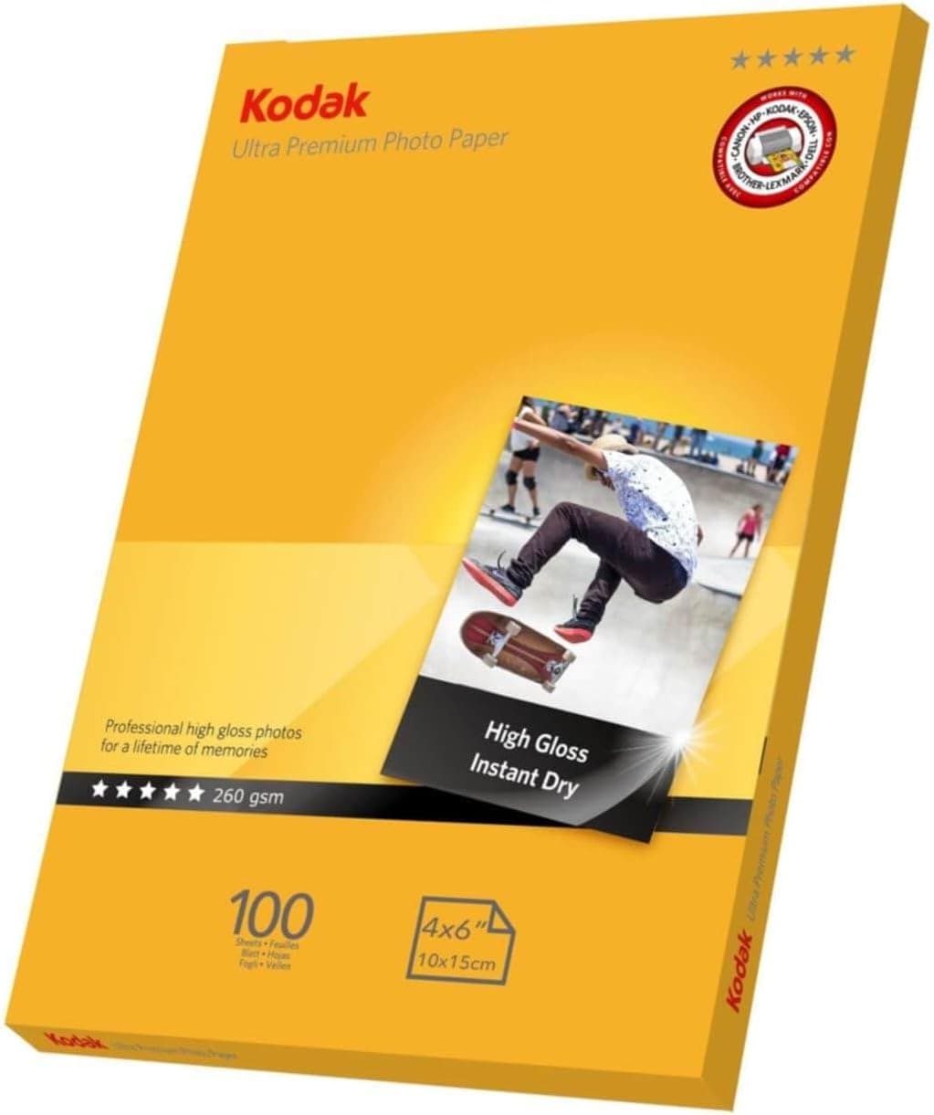 کاغذ عکس جوهرافشان سازگار با پرینترهای جوهرافشان Kodak 3D Printing، 100 عدد مدل RGP4RRC-260-10X15 کاغذ عکس جوهرافشان سازگار با پرینترهای جوهرافشان Kodak 3D Printing، 100 عدد مدل RGP4RRC-260-10X15