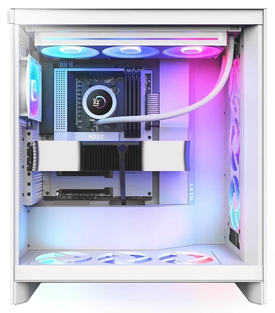 سیستم خنککننده مایع پردازنده Nzxt Kraken Plus 360MM RGB سفید مدل RL-KR360-W2 سیستم خنککننده مایع پردازنده Nzxt Kraken Plus 360MM RGB سفید مدل RL-KR360-W2