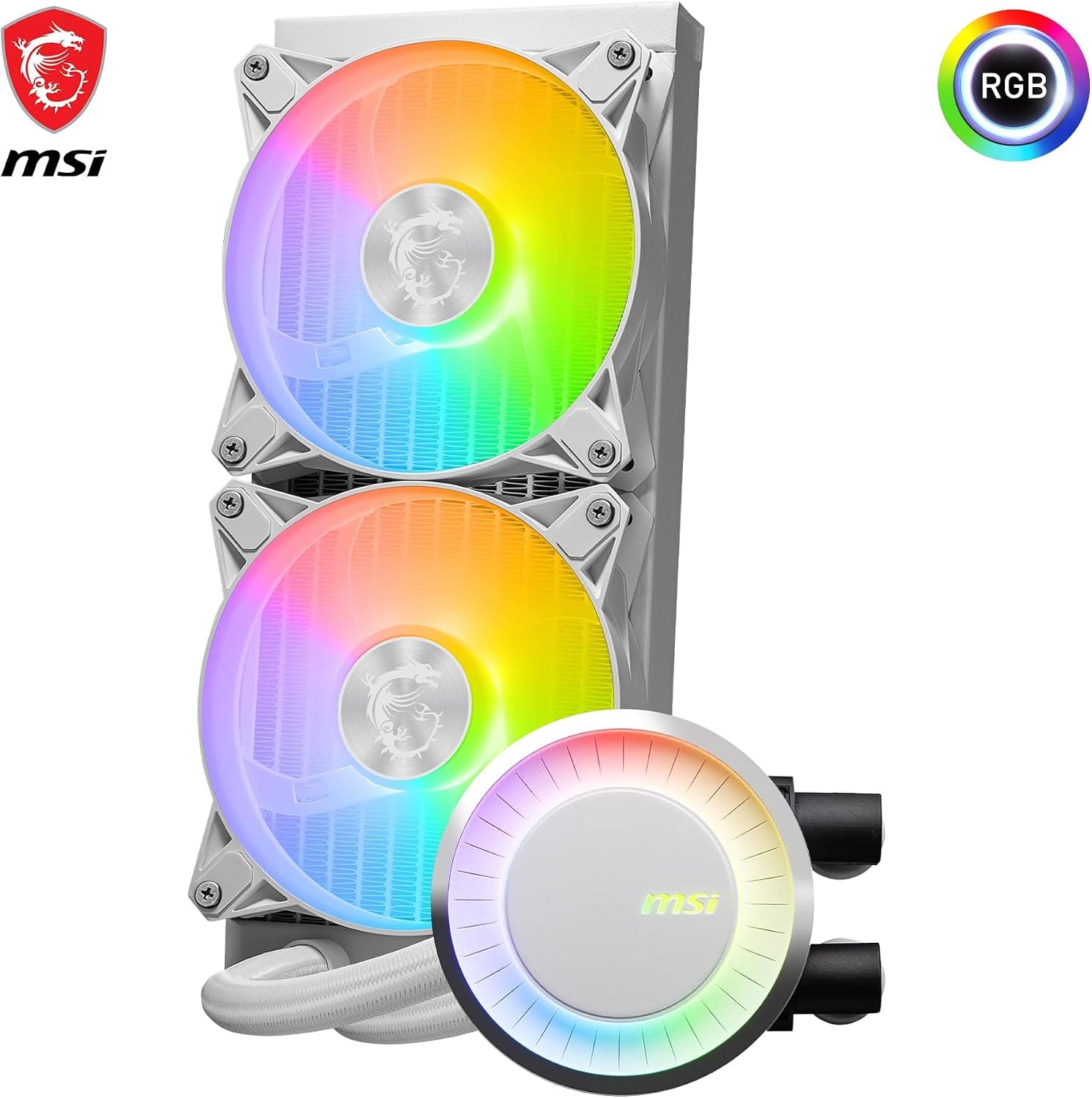 خنککننده مایع پردازنده MSI سفید MAG CoreLiquid E240 240mm خنککننده مایع پردازنده MSI سفید MAG CoreLiquid E240 240mm