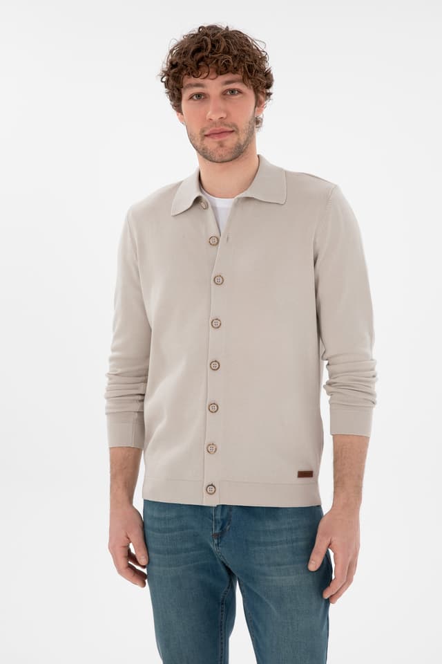 کاردیگان مردانه U.S. Polo Assn. بافت سنگی بیسیک مدل 50298272-VR049 کاردیگان مردانه U.S. Polo Assn. بافت سنگی بیسیک مدل 50298272-VR049