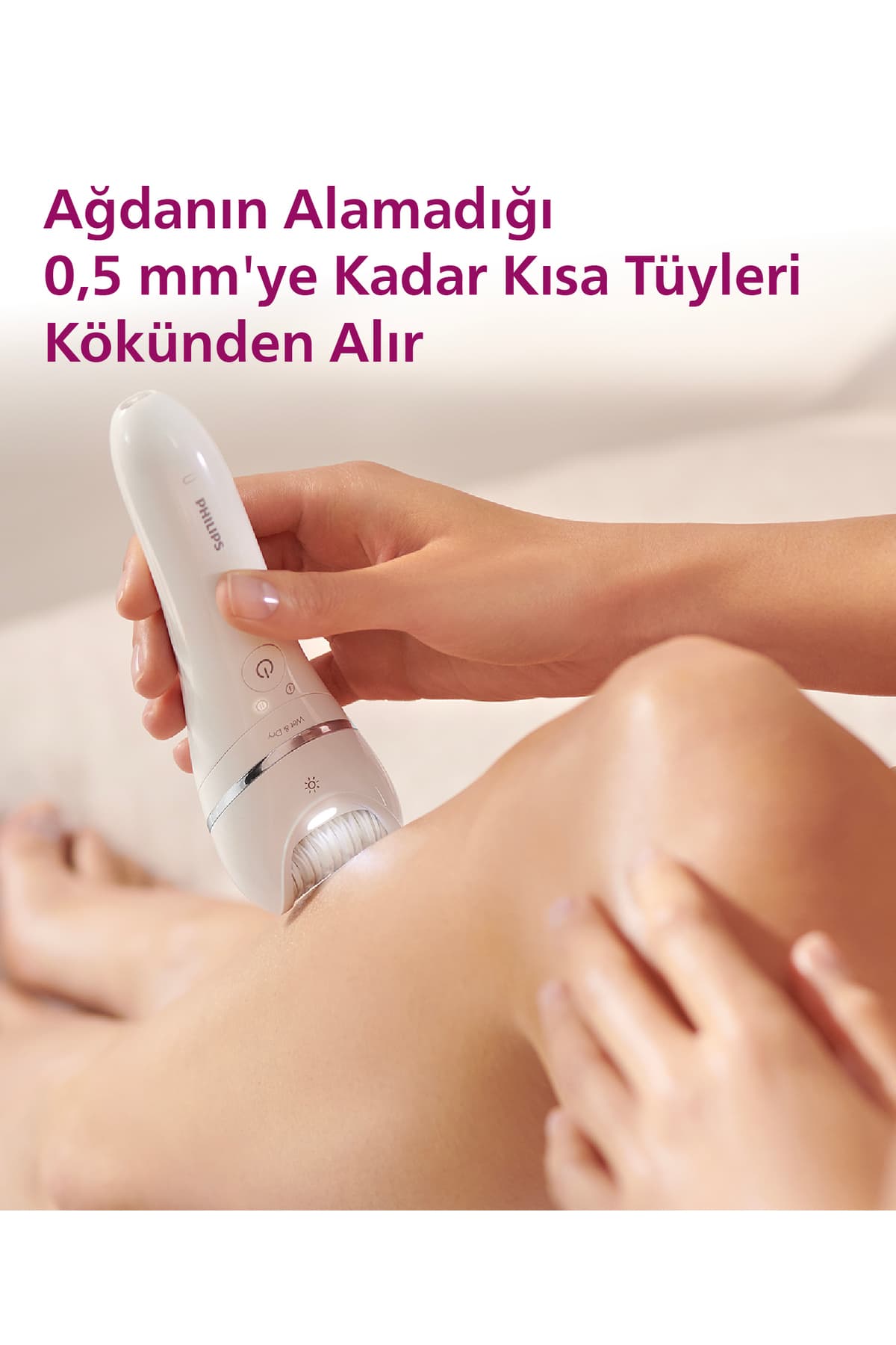 اپیلاتور Philips برای صورت، زیر بغل، بیکینی و پا، خشک و مرطوب، چراغدار و بیسیم مدل Bre720/05 اپیلاتور Philips برای صورت، زیر بغل، بیکینی و پا، خشک و مرطوب، چراغدار و بیسیم مدل Bre720/05