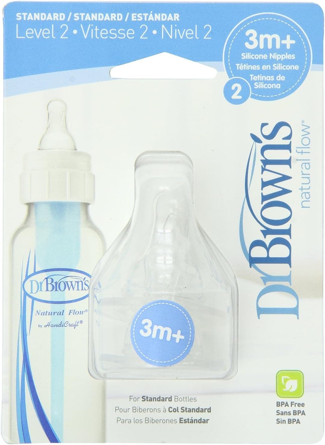 پستانک Dr. Brown's Original سطح 2 3m+ بسته 6 Count پستانک Dr. Brown's Original سطح 2 3m+ بسته 6 Count