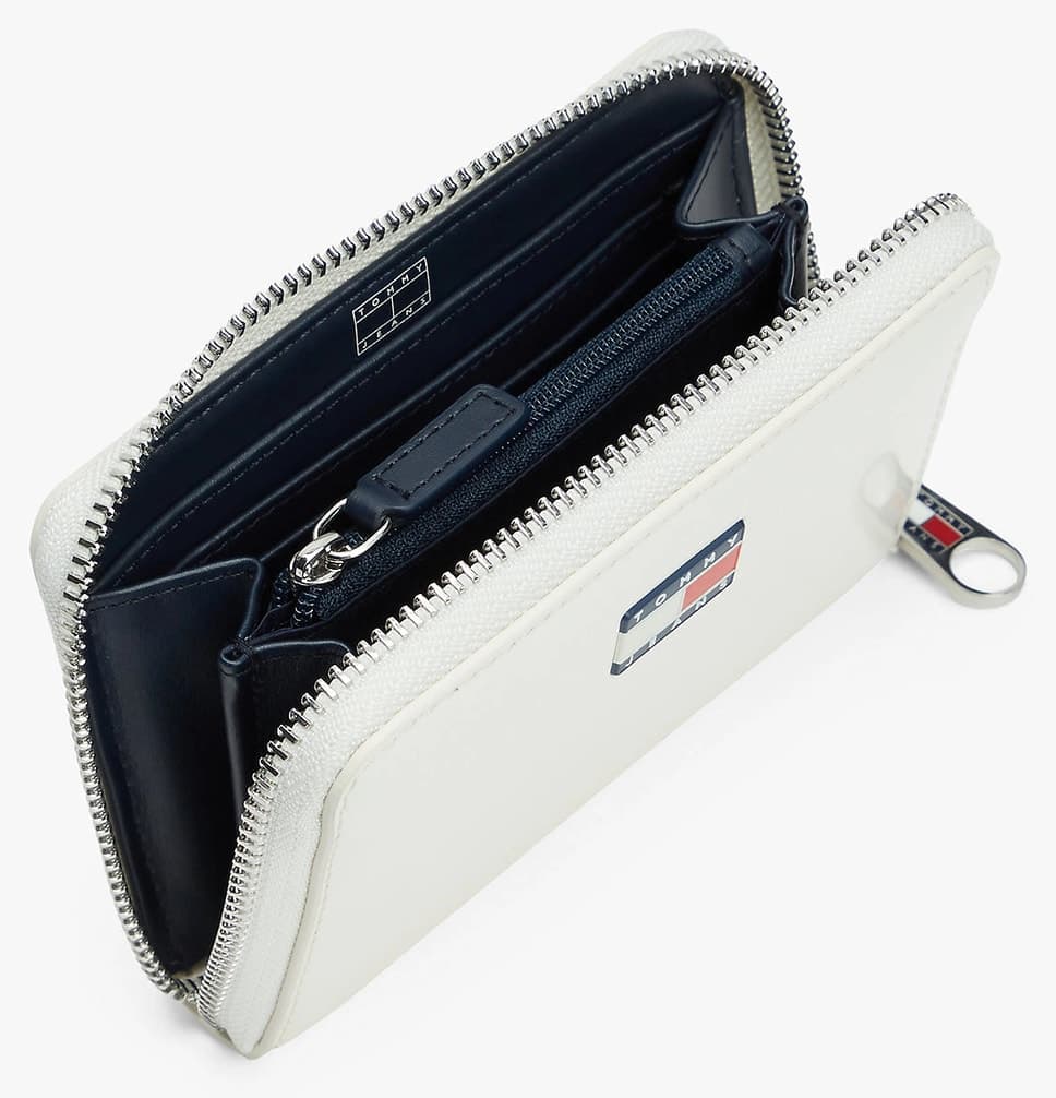 کیف پول پسرانه Tommy Hilfiger TJW Must زیپ دار متوسط سفید مدل AW0AW18090YBI کیف پول پسرانه Tommy Hilfiger TJW Must زیپ دار متوسط سفید مدل AW0AW18090YBI