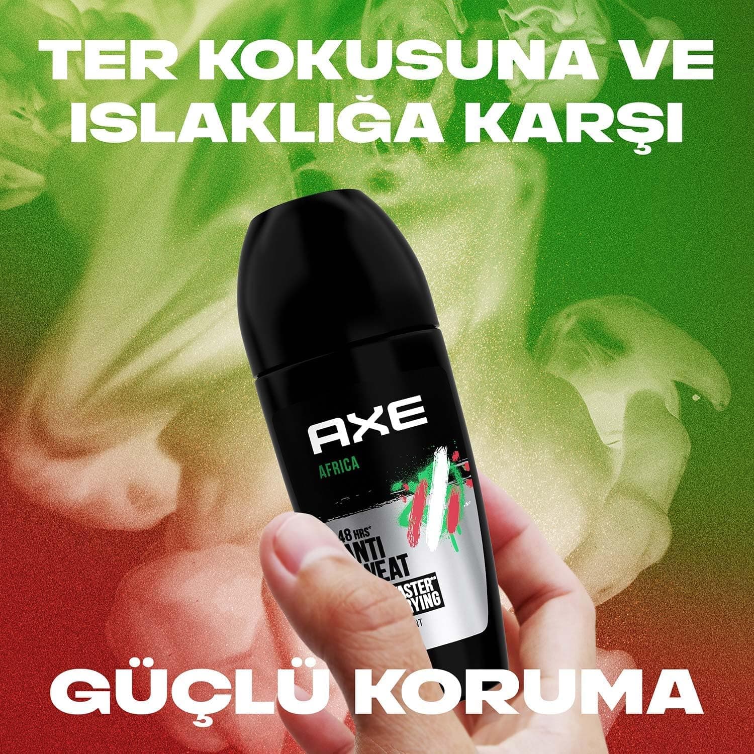 دئودورانت رولآن مردانه AXE با رایحه Africa 48 ساعته 50 ml دئودورانت رولآن مردانه AXE با رایحه Africa 48 ساعته 50 ml